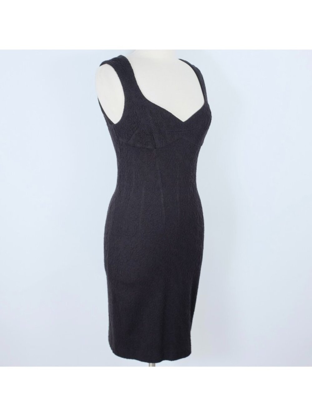Dolce & Gabbana D&G stretch dress 44 US 8 black Y2K corset contouring